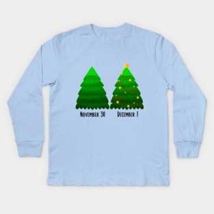 A Christmas Tree Miracle Kids Long Sleeve T-Shirt